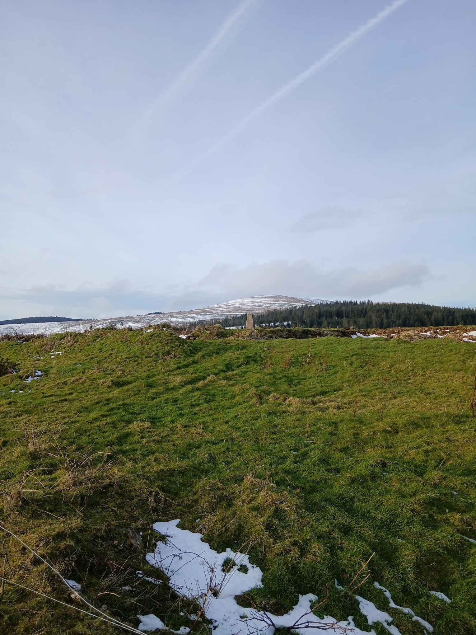 Summit of Mynydd Bach looking back at Foel Cwmcerwyn